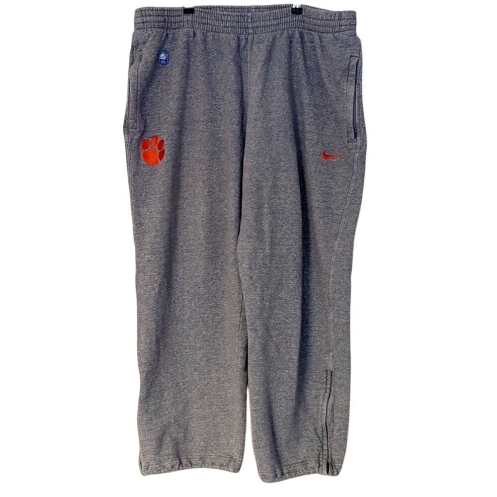 Nike Clemson NCAA Basketball Joggers in Heather Gray